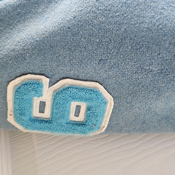 Vintage Butwin Wool Varsity High School Jacket Light Blue & White + Pins Dan - Picture 9 of 14